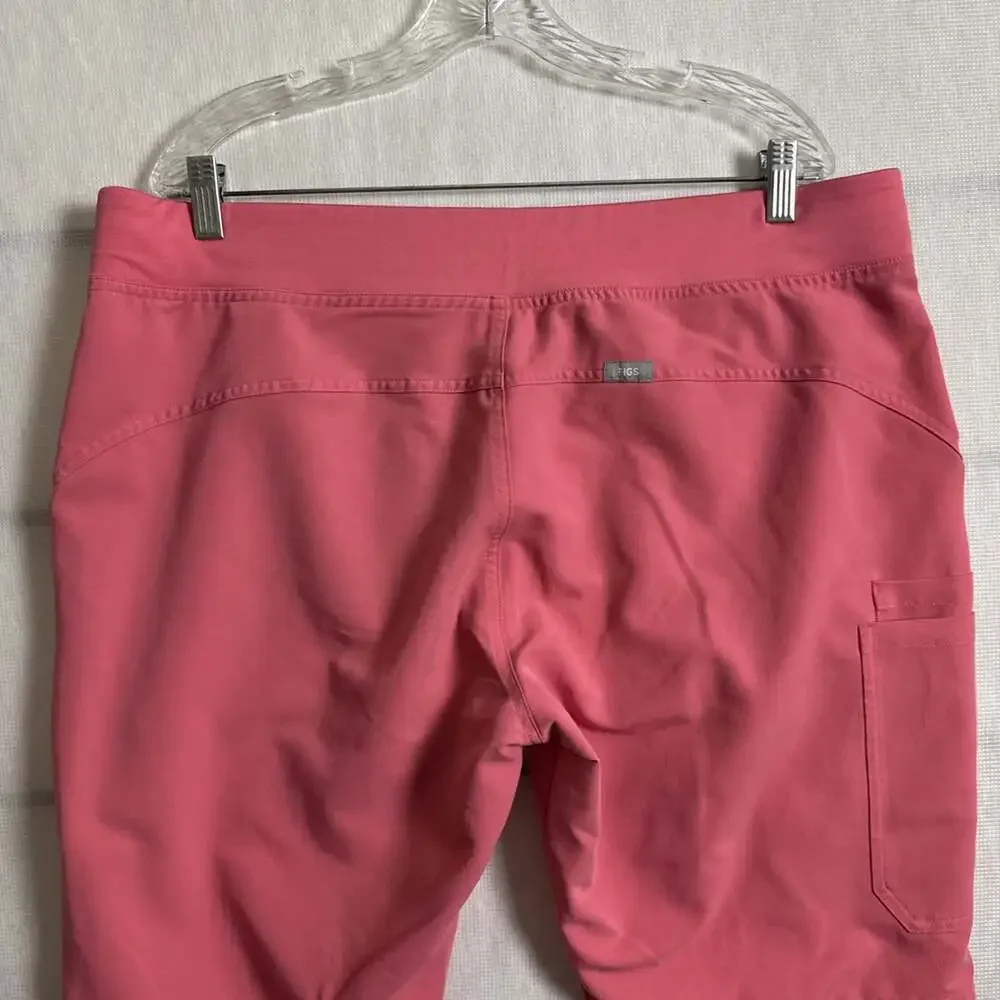 Figs Women’s Size XL Quartz Pink BCA Kade Cargo Scrub Pant - Pockets